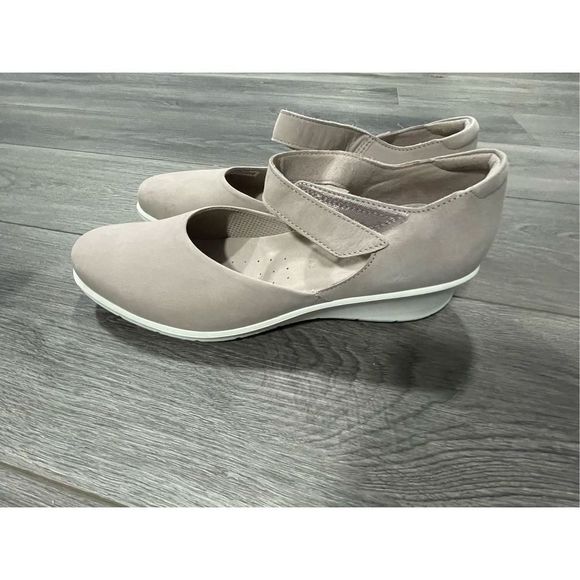 Ecco Felecia Mary Jane Grey Rose Women’s EU 42 US 12 Comfort Shoes Heeled - Picture 1 of 7